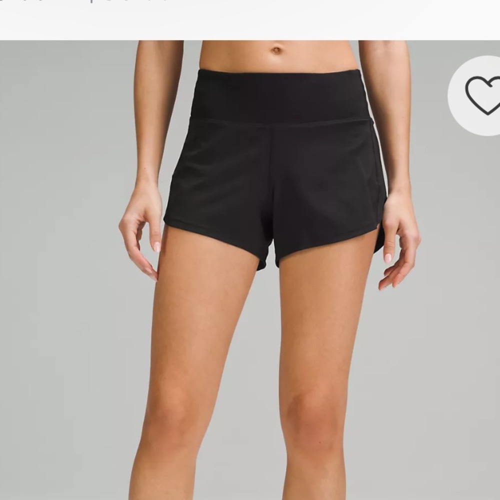 Lululemon Black Speed Up Short